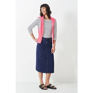 Crew Clothing Company Blå Mia Midi Denim NederdeleEU 40 (UK 12)