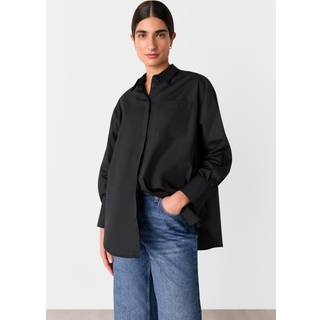 Whistles Whistles Black Oversized 100% Cotton Shirt - EU 38 (UK 10)