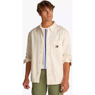 Tommy Jeans Tommy Jeans White Relaxed Canvas 100% Cotton Corduroy Overshirt