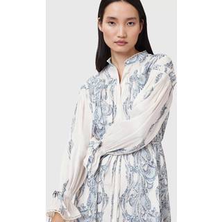 All Saints AllSaints Blue Delphine Shirt Dress