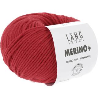Lang Yarns Merino+ 160 Indhold: 100% Superwash Merinould Vægt/længde: 50 g = 90 meter Anbefalede pinde: 4,5-5,5 mm. Strikkefasthed: 10 x 10 cm = 17 m x 24 p Vask: Finvask 30ºC / Brug aldrig skyllemiddel / Tørres fladt .