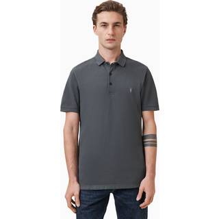 All Saints AllSaints Grey Reform Shortsleeve Polo Shirt