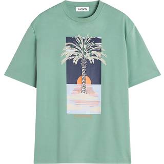Lanvin Printed T-Shirt Sage Green