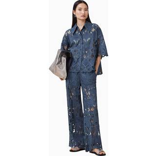 All Saints AllSaints Blue Charli Embellished Trousers