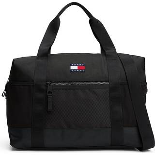 Diamond Texture Logo Crossbody Duffel Bag