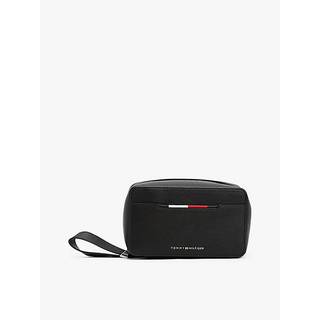 Metal Logo Pebble Grain Washbag