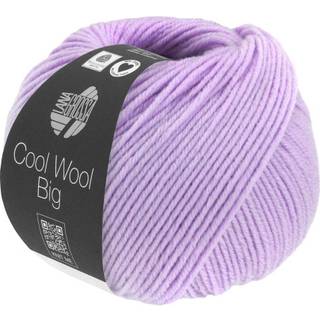 Lana Grossa Cool Wool Big 1025 Syren Indhold:100% ren ny, ekstrafin merinould Vægt/Længde: 50 g = ca. 120 meter Anbefalede pinde: 3.50-4.00 mm Strikkefasthed: 10 x 10 cm = 19 m x 26 p Vask:Finvask 30º/ Tørres fladt.