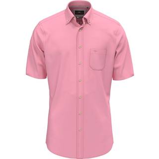 Fynch-Hatton Herren Kurzarmhemd rosa