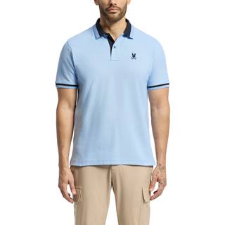 Psycho Bunny Newman Pique Polo T Shirt Blue