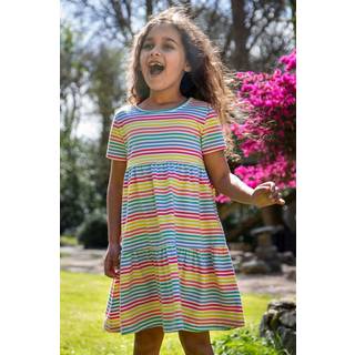 Frugi Frugi Blue Lucy Rainbow Dress