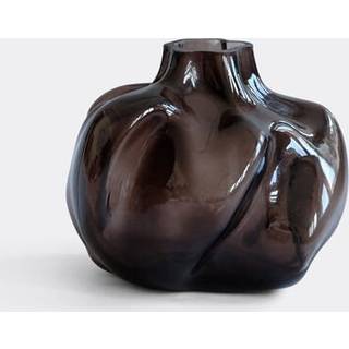 101 Copenhagen Vases - 'Wabi' vase, small, smoked forest in Smoked Forest Glass
