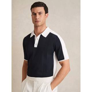 Reiss Pentel Ensfarvet Knit Polo-skjorterStor