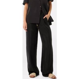 Forever New Forever New Black Emma Cupro Wide Leg Trousers