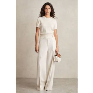 Reiss Devon Hør-Blend Brede bukseben BukserEU 42 Almindelig (UK 14 R)