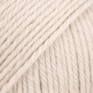 DROPS Fiesta 02 Lys beige (Uni Colour) Indhold: 75% Uld, 25% Polyamid Garngruppe: B (20 - 22 masker) / 8 ply / DK Vægt/længde: 50 g = 110 meter Anbefalede pinde: 4.00 mm Strikkefasthed: 10 x 10 cm = 21 m x 28 p Superwash: Ja Vaskeanvisning: Finvask eller uldvask 40ºC / Brug aldrig skyllemiddel / Tørres fladt.