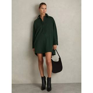 Reiss Lauren Skjorter-Style Shift Kjole Med UldEU 38 (UK 10)