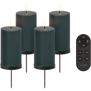 UYUNI LED Adventslys, 4 stk., m/spyd, vinrød