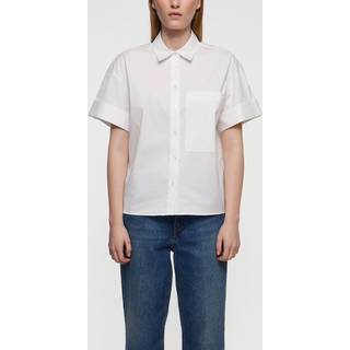 Theory Shirt Cotton Wide Short Sleeve XS - White - XS