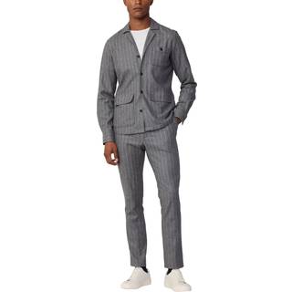 Hackett Londontil mænd. HM470562 Bukser i en blanding af uld og andre grå fibre (32/32), Casual, Bomuld