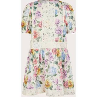 Monsoon Blomster Broderi Kortærmet Kjole5 - 6 år (110 - 116cm)
