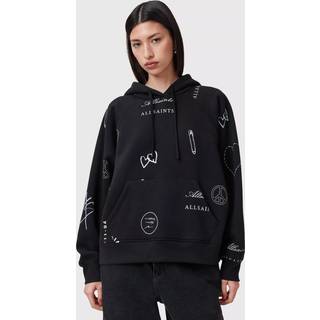 All Saints AllSaints Black Stina Talon Hoodie
