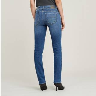 Midge Slim Straight Jeans - Medium blue - Women