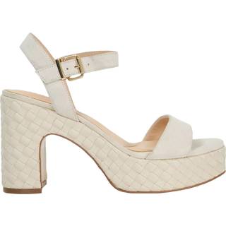 Dune London Dune London Cream Monotone Platform Heel Sandals