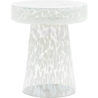 Rund mundblæst sidebord Murano