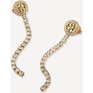 Guess JUBE05144JWYG Damen-Ohrringe Paradise Tennis Goldfarben