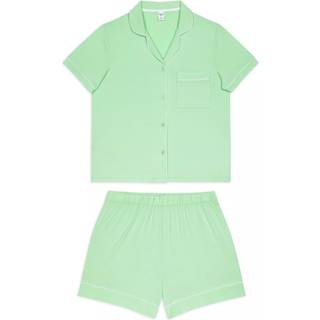 Chelsea Peers Chelsea Peers Green TENCEL Modal Short Button Up Pyjamas Set