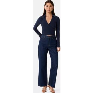 Forever New Forever New Blue Matisse Wrap Top