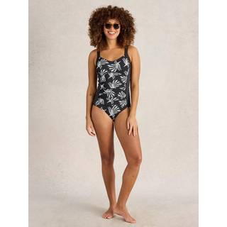 White Stuff White Stuff Black Splash Control Swimsuit