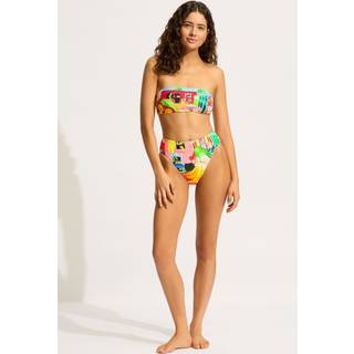 Seafolly Women's South Pacific Bandeau Bikinitop Damer størrelse 6 farve kulørt