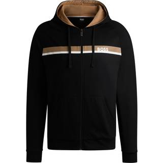 BOSS BOSS Black 100% Cotton Authentic Logo Hooded Jacket