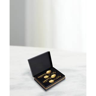 L'Objet Barware - 'Spirale' cocktail spoon, set of four, gold in Gold stainlesssteel