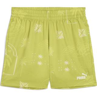 Men&#39;s Puma Palm Resort All-Over Print 5&#34; Woven Shorts, Green, Size XXL, Men - Sea Kelp - XXL