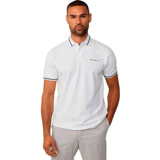 Hackett Sport Tipped Polo T Shirt White