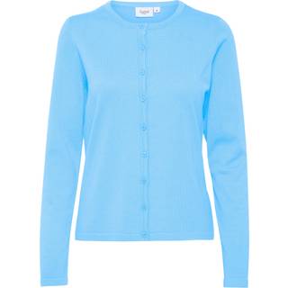 Saint Tropez MilaSZ R-Neck Cardigan - Blå - Str M - Damer