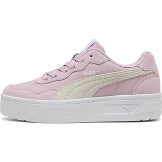 Women&#39;s Puma Court Lally Skye Suede Sneakers, Pink, Size 38, Shoes - White - 38