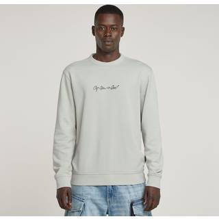 G-Script Logo Sweater - Grey - Men