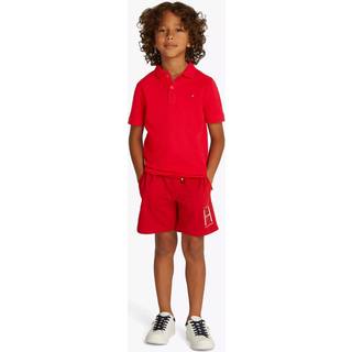 Tommy Hilfiger Tommy Hilfiger Red Flag Short Sleeve 100% Cotton Polo Shirt