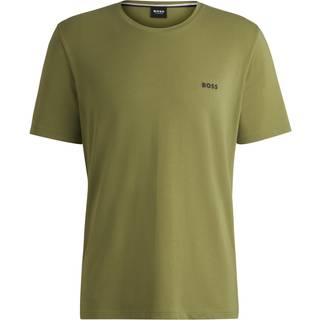 Regular fit T-shirt i bomuld med stræk og broderet logo
