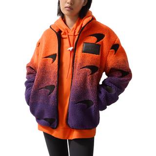 Reiss Reiss Papaya Orange/Purple Drift Unisex Fit McLaren F1 Team Ombré Fleece Jacket