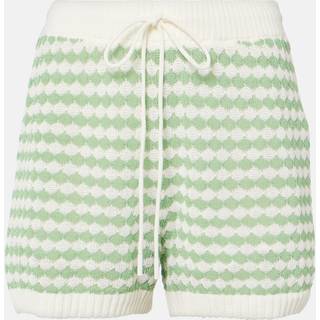 Zimmermann Everley knitted cotton-blend shorts - green - XL