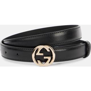 Gucci Interlocking G leather belt - black - 90CM