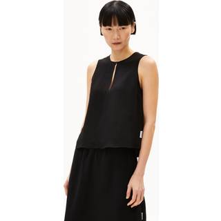 ARMEDANGELS Women's Rafalaa Lino Top Damer størrelse L farve sort