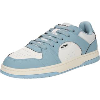 Sneakers med low-top-design i imiteret læder