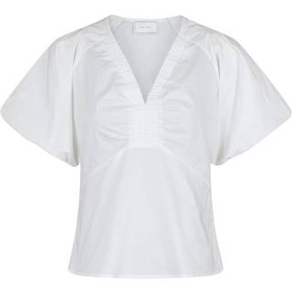 Irina Poplin Bluse, White, 40