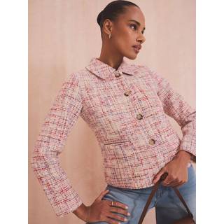 Crew Clothing Crew Clothing Company Pink Classic Textured Jacket