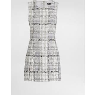 Dolce&Gabbana Checked lamÃ© tweed minidress - grey - M